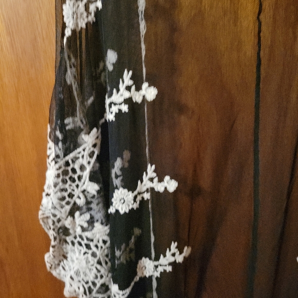 Sheer and Macrame Bathing Suit Cover - Picture 7 of 8